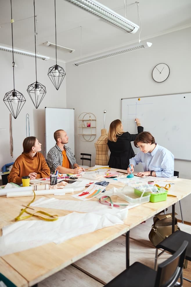 Clapstick Media team working in a modern office